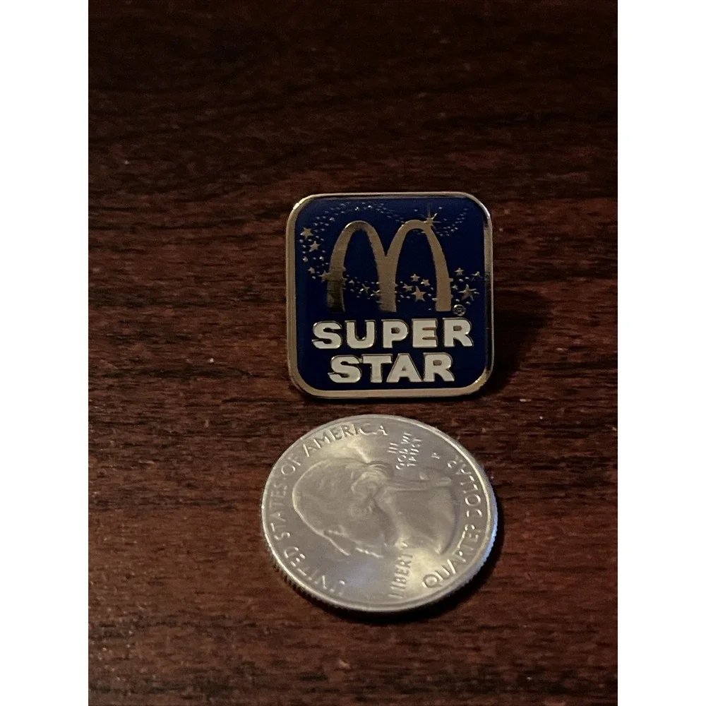 Vintage McDonald's Super Star‎ Employee Lapel Hat Pin